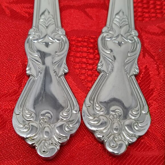 2X Heritage Mint LTD Reed And Barton Duchess of Marlborough Salad Serving Set - Picture 3 of 8
